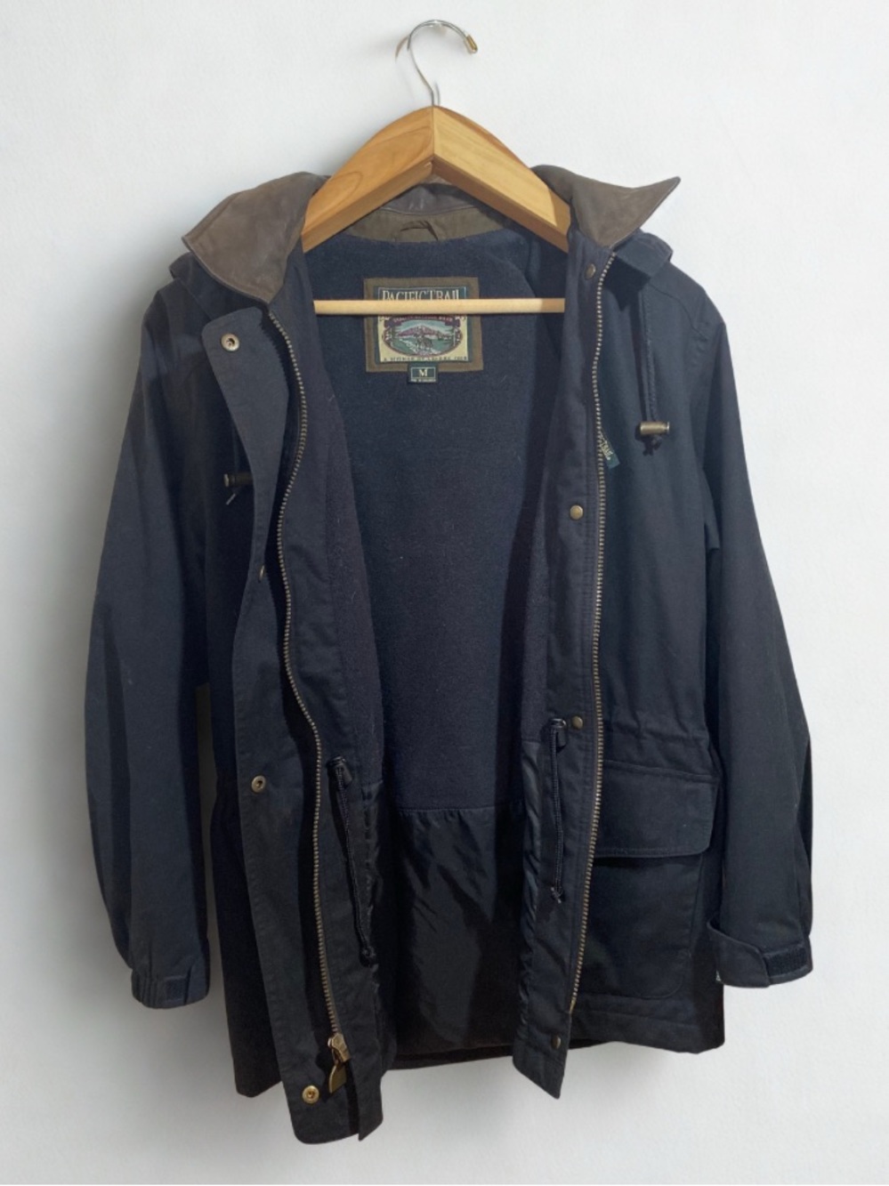Vintage Pacific Trail Unisex Outdoor Field Jacket Detachable Hood Size Medium
